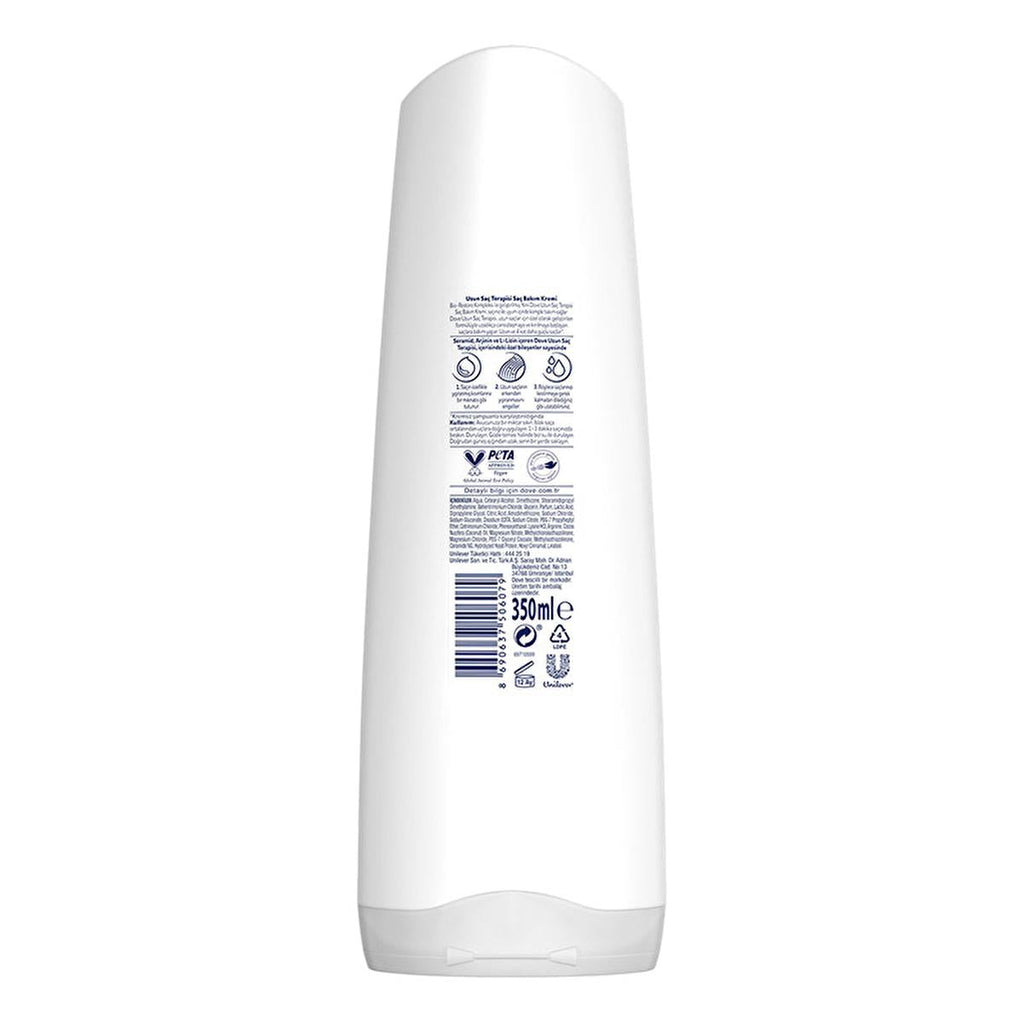 Dove Ultra Care Long Hair Therapy Conditioner - Repair Damaged Hair & Split Ends, Vegan & Cruelty-Free - 11.83 fl oz