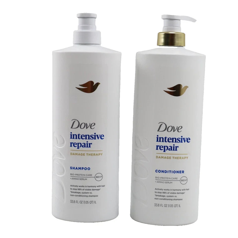Dove Intensive Repair Damage Therapy Shampoo & Conditioner Set, 33.8 fl oz